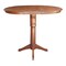 International Concepts Round 36 in Rd Top Pedestal Table, 12 in Leaf, 40.9 inH, Adjustable Height, Espresso, 36 in W, 48 in L K581-36RXT-27B-6B-2 - alternate 5